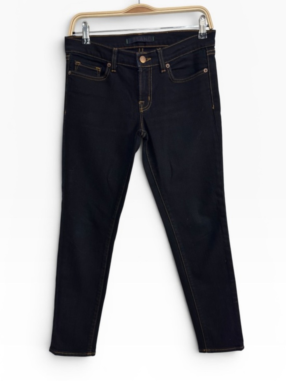 J Brand Capri Dark Wash Stretch Skinny Jeans Size 27 Dark Denim Mid Rise
